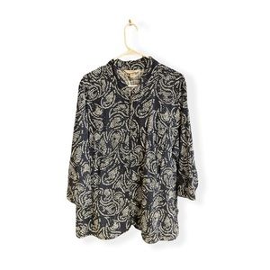 CJ Banks Textured Paisley Lightweight Jacket | 2X